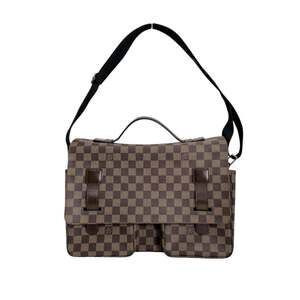 LOUIS VUITTON Authentic Brown Damier Canvas Shoulder Bag